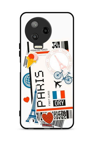 Tolwak غطاء حماية لجهاز Infinix Note 12 Pro 4G بملصق باريسي
