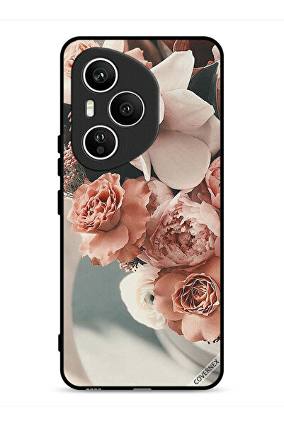 Covernex غطاء حماية لهاتف Honor 400 Pro بنقشة باقة من أزهار الخوخ الجميلة