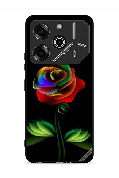 Covernex غطاء حماية لهاتف تكنو بوفا 6 برو 5G بلون قوس قزح وردي