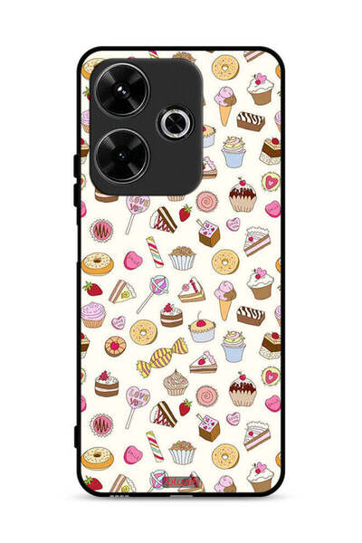 Tolwak Xiaomi Redmi 13 4G Protective Case Cover Pattern Of Favorite Items