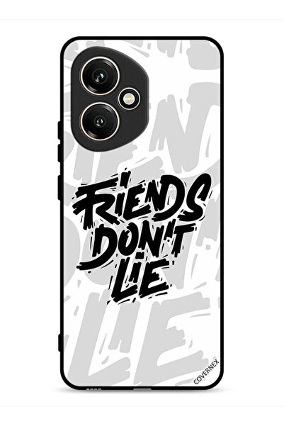 Covernex غطاء حماية لهاتف Honor 400 بتصميم خط يد "الأصدقاء لا يكذبون"