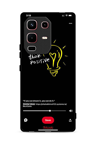 Tolwak غطاء حماية لهاتف Infinix Note 50s - فكر بإيجابية