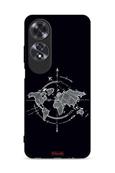 Tolwak غطاء حماية Oppo A60 بتصميم فن البوصلة