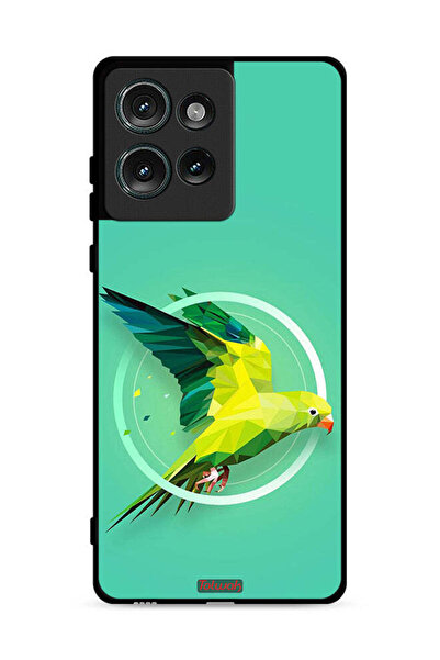 Tolwak غطاء حماية لهاتف موتورولا إيدج 50 بطبعة فن تجريدي ببغاء