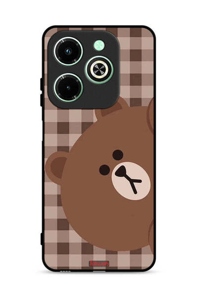 Tolwak غطاء حماية لهاتف Infinix Hot 40i 4G بتصميم دب تيدي