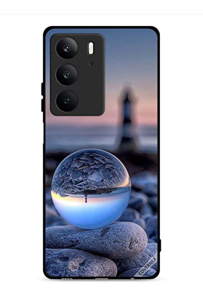 Covernex غطاء حماية لهاتف Realme C75 4G، تصوير رائع للطبيعة في زجاج دائري