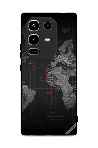 Covernex غطاء حماية لهاتف Infinix Note 50 Pro 4G مع خريطة العالم
