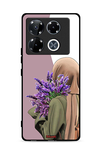 Tolwak غطاء حماية لهاتف Infinix Note 40 Pro Plus 5G بطبعة زهرة حاملة