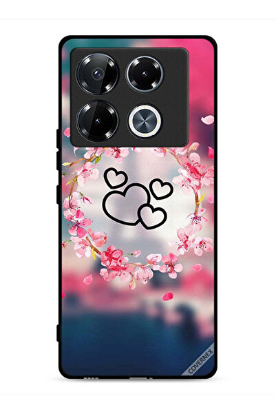 Covernex غطاء حماية لهاتف Infinix Note 40 Pro Plus 5G بتصميم قلوب ومشبك فني