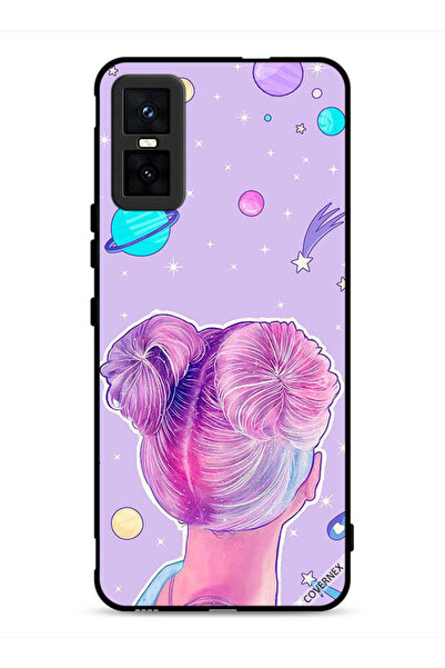 Covernex غطاء حماية لهاتف Infinix GT 30 Pro برسومات فتاة ونجوم الفضاء