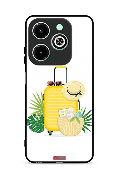 Tolwak غطاء حماية لهاتف Infinix Hot 40i 4G برسومات فنية رقمية صيفية