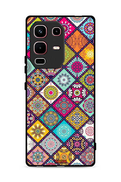 Tolwak غطاء حماية لهاتف Infinix Note 50s بنقشة مربعات ماندالا