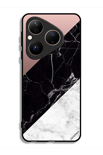 Covernex غطاء حماية لهاتف هواوي بيورا 80 بنمط مزيج من الرخام والبساطة