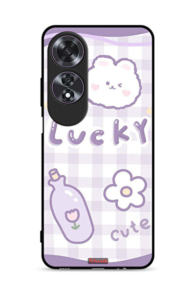 Tolwak Oppo A60 Protective Case Cover Lucky Cute
