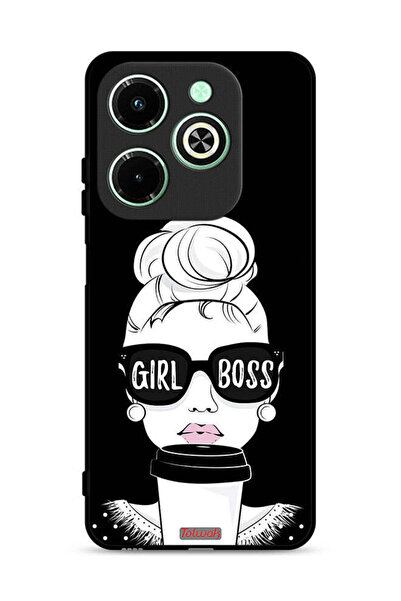 Tolwak غطاء حماية لهاتف Infinix Hot 40i 4G بطبعة Girl Boss
