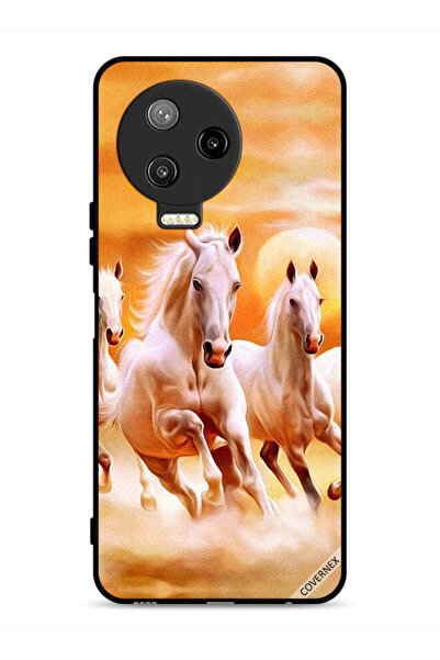 Covernex غطاء حماية لهاتف Infinix Note 12 Pro 4G بطبعة خيول تركض