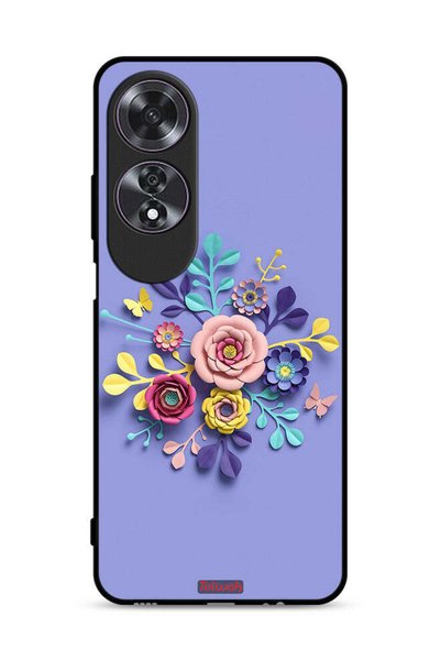 Tolwak غطاء حماية لهاتف Oppo A60 - فن الزهور