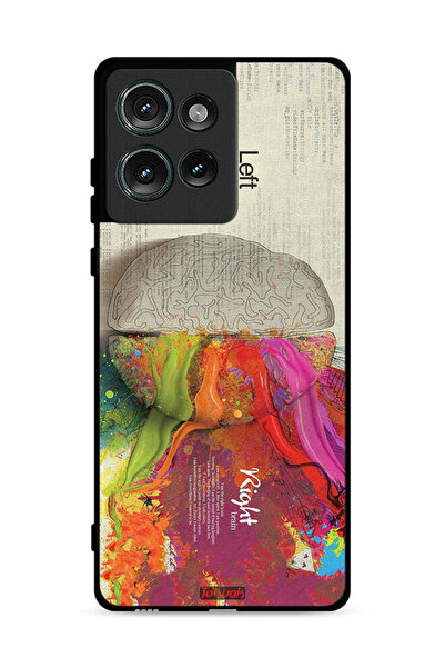 Tolwak غطاء حماية لهاتف موتورولا إيدج 50 - عمل فني تجريدي لعلم الدماغ