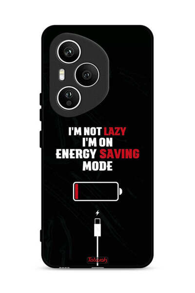 Tolwak غطاء حماية لهاتف Honor 400 Pro أنا لست كسولاً، أنا في وضع توفير الطاقة