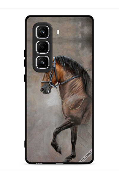 Covernex غطاء حماية لهاتف Infinix Hot 50 Pro 4G، صورة حصان عتيقة