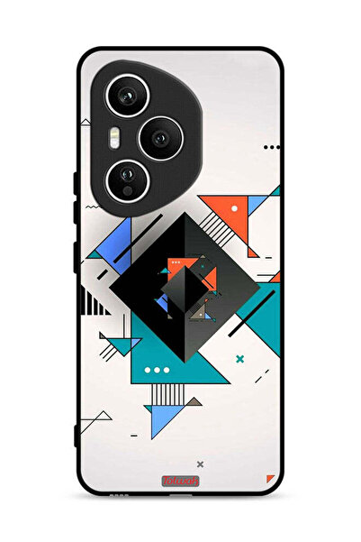 Tolwak غطاء حماية لهاتف Honor 400 Pro بأشكال مربعة ومثلثة ونمط تجريدي