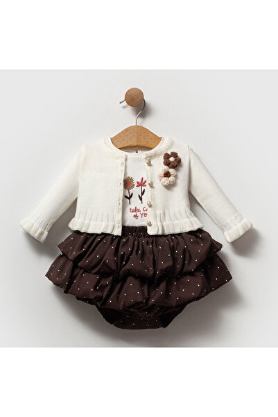 Cumino Blumli 3-Piece Girl's Set 6-9-12-18 Months