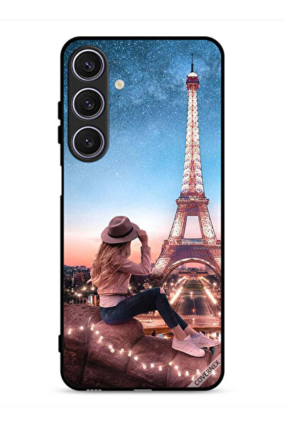 Covernex غطاء حماية لهاتف سامسونج جالاكسي A26 بتصميم فتاة القبعة وبرج إيفل