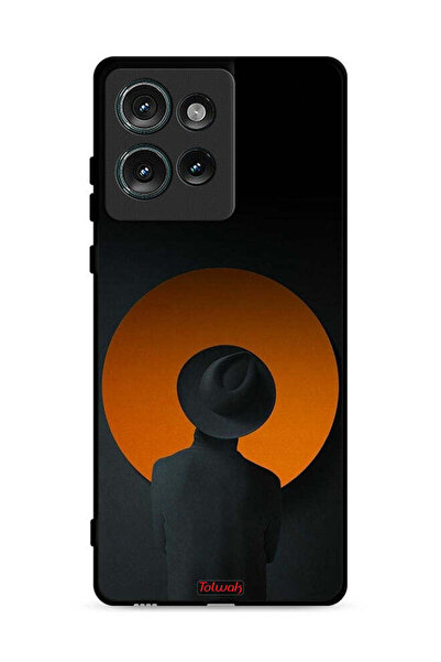 Tolwak غطاء حماية لهاتف موتورولا إيدج 50 برسومات فتى القبعة