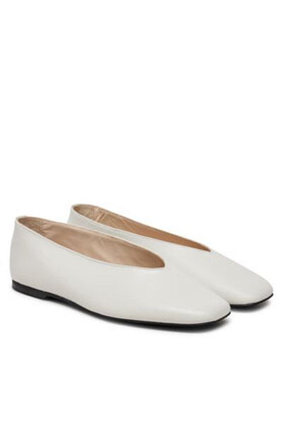 Calvin Klein Women's Ballet Flats HW0HW02441 Beige