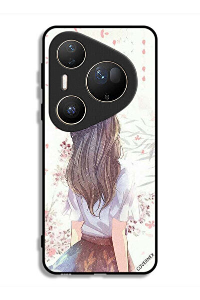 Covernex غطاء حماية فائق لهاتف هواوي بيورا 80، فتاة لطيفة في تفكير عميق