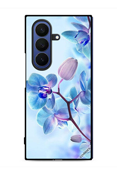 Covernex غطاء حماية لهاتف سامسونج جالاكسي زد فولد 7 بنقشة زهور الأوركيد