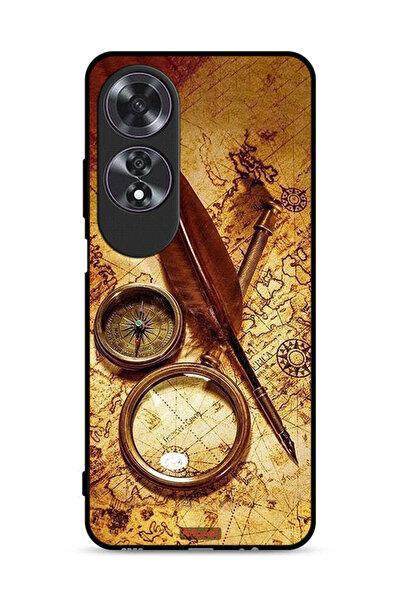 Tolwak غطاء حماية Oppo A60 بتصميم بوصلة عتيقة