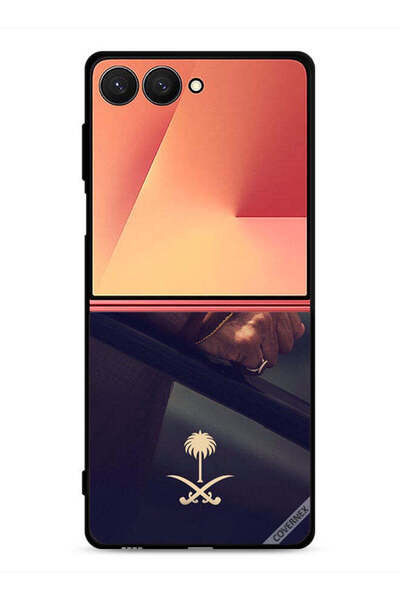 Covernex غطاء حماية لهاتف سامسونج جالكسي زد فليب 7 مع شعار المملكة العربية ال...