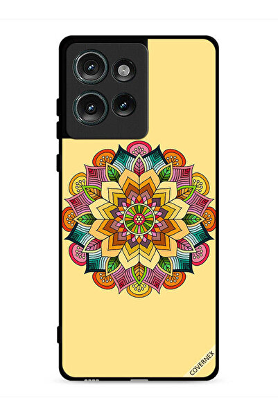 Covernex غطاء حماية لهاتف موتورولا إيدج 50 بنقشة ماندالا دائرية