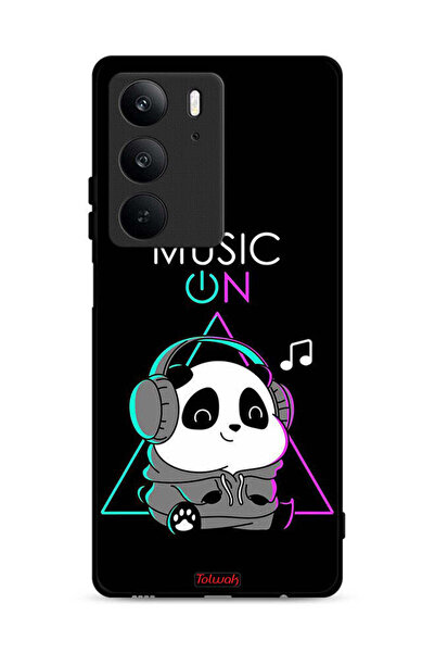 Tolwak غطاء حماية لهاتف Realme C75 4G بطبعة موسيقى الباندا