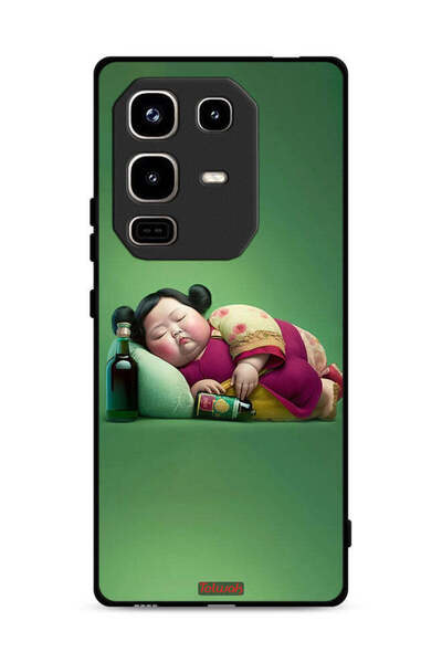 Tolwak غطاء حماية لهاتف Infinix Note 50 Pro 4G بتصميم فتاة سمينة