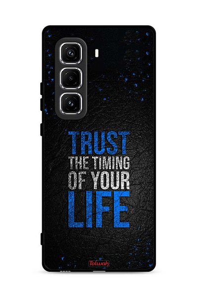 Tolwak Infinix Hot 50 Pro 4G Protective Case Cover Trust The Timing Of Your Life