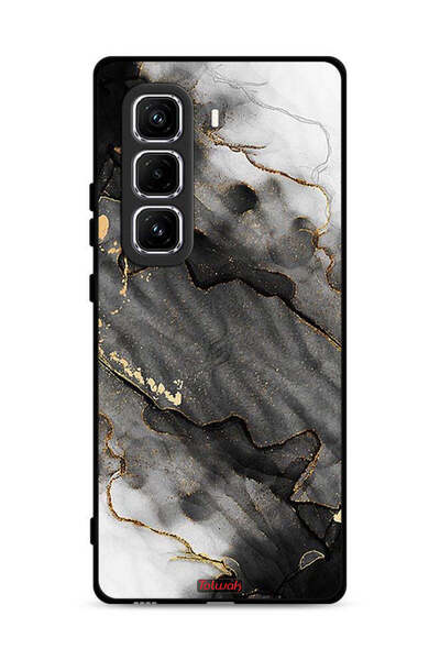 Tolwak غطاء حماية لهاتف Infinix Hot 50 Pro 4G بلون رخامي لامع