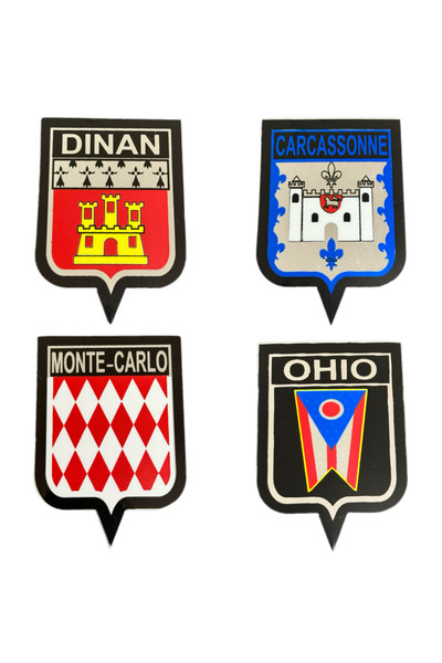 OTO SÜSLEN İSTANBUL Metallized Sticker 4 Pcs