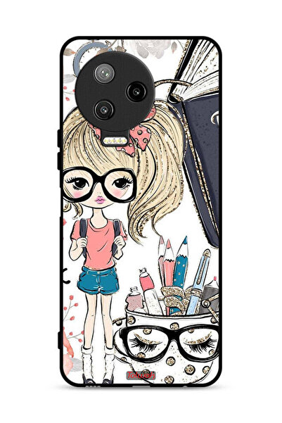 Tolwak Infinix Note 12 Pro 4G Protective Case Cover Unicorn Girl Art