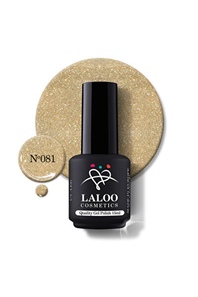 Laloo Cosmetics Nr. 081 Auriu Strălucitor | Oja Gel Laloo 15 ml