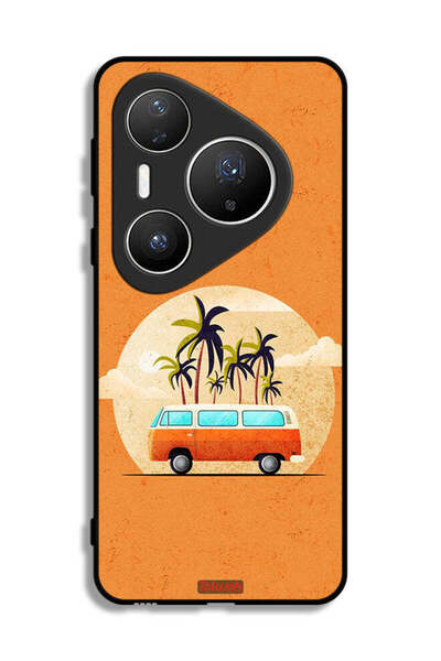 Tolwak غطاء حماية لهاتف هواوي بيورا 80 برو بلس - رسمة حافلة