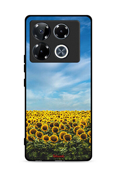 Tolwak غطاء حماية لهاتف Infinix Note 40 Pro 5G بطبعة عباد الشمس تحت السماء
