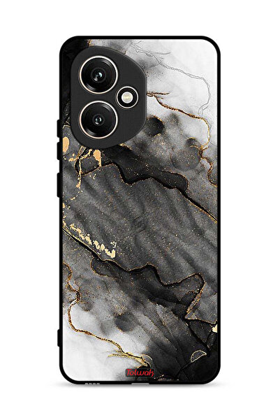 Tolwak غطاء حماية لهاتف Honor 400 بلون رخامي لامع