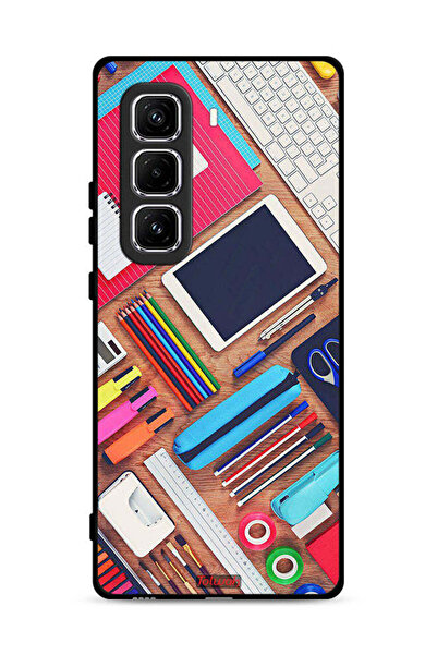 Tolwak غطاء حماية لهاتف Infinix Hot 50 Pro 4G بتصميم فتاة هوبي ديسك