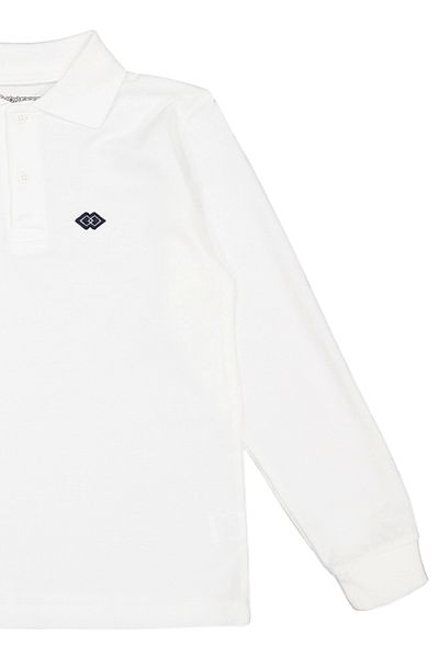 Divonette Girls Boys Polo Collar Long Sleeve School T-Shirt - Children's Clothing