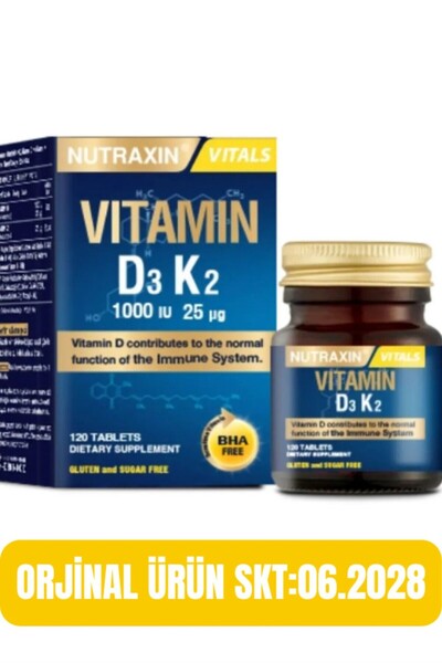Nutraxin D3K2 120 Tablet