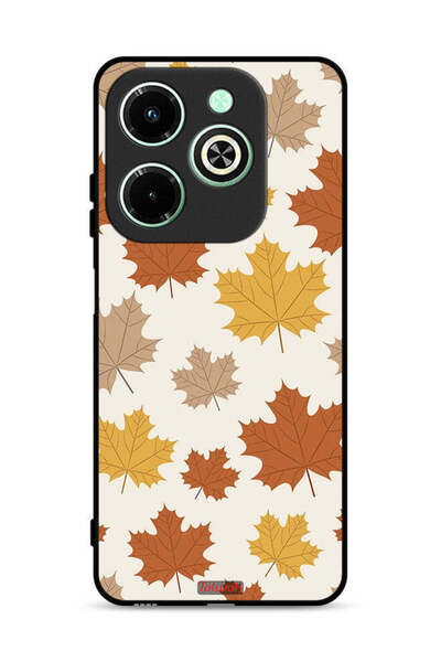 Tolwak غطاء حماية لهاتف Infinix Hot 40i 4G بطبعة أوراق الخريف