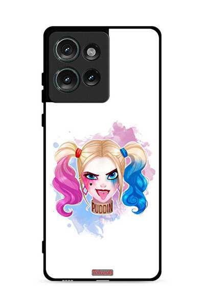 Tolwak غطاء حماية لهاتف موتورولا إيدج 50 برسومات هارلي كوين