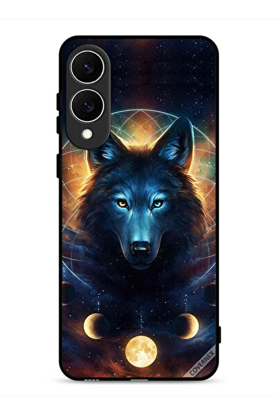 Covernex غطاء حماية لهاتف Samsung Galaxy S25 Edge بتصميم ذئب في الفضاء